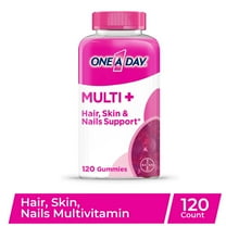 One A Day MULTI  Hair, Skin & Nails Support Gummy Multivitamin, 120 Count