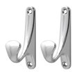 thumbnail image 1 of 2Pcs Towel Hanger Storage Hooks Metal Cloths Rack Bathroom Robe Hook Towel Bathrobe Metal Wall Hook Home Hooks, 1 of 5