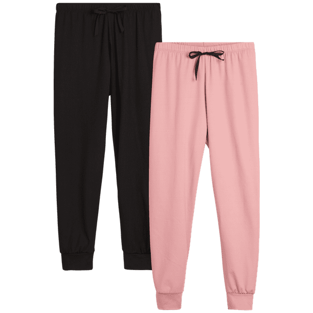 Sweet Hearts Girls' Sweatpants 2 Pack Basic Active Cozy Yummy Fleece