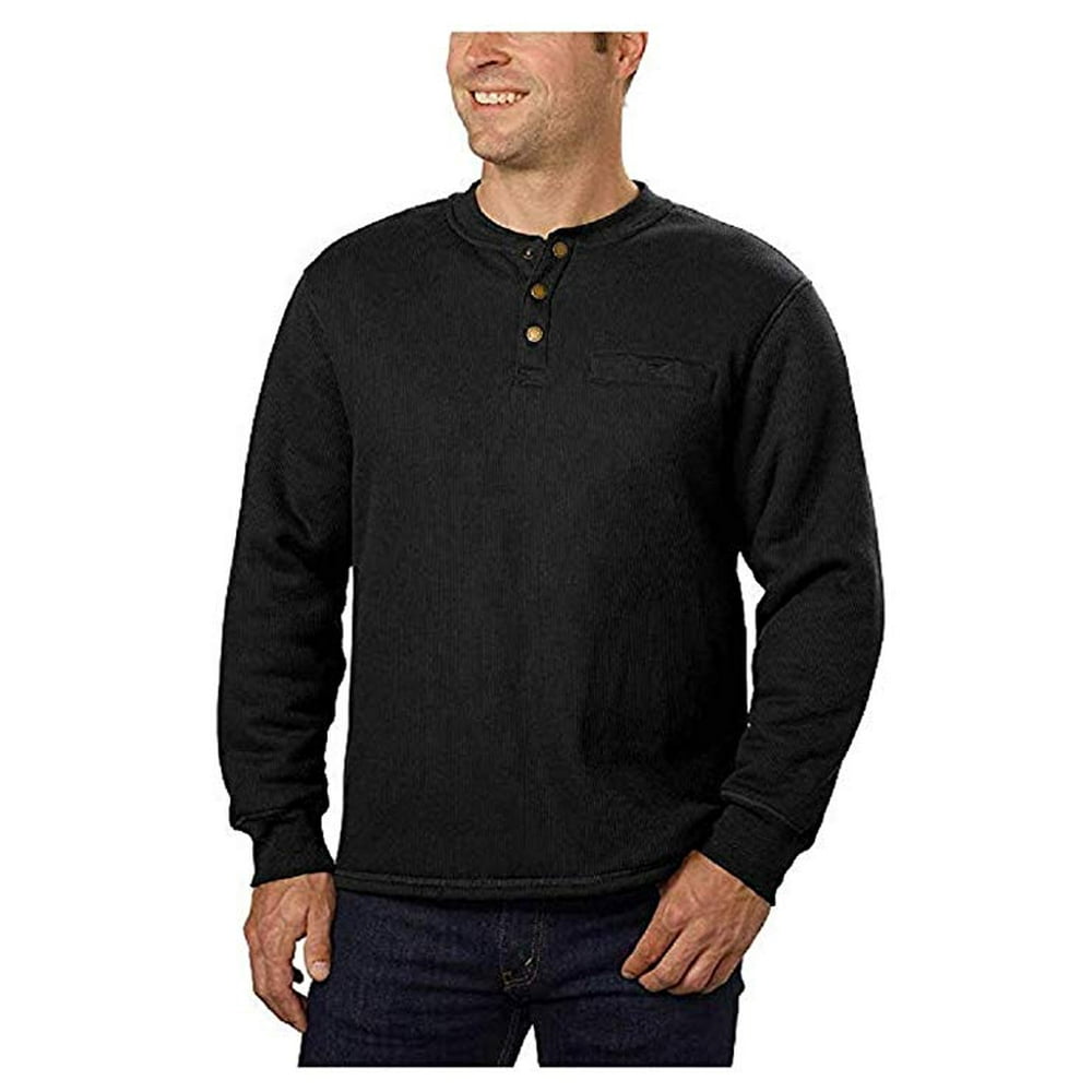 STANLEY Stanley Men’s Sherpa Lined Thermal Henley Pullover Jacket (L