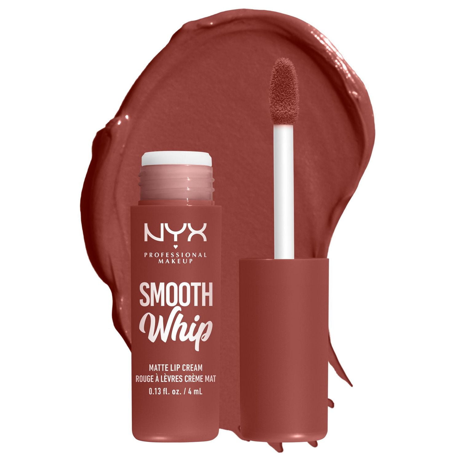 NYX PROFESSIONAL MAKEUP, Smooth Whip, Crème à lèvres lisse et mate, Beurre de Cacao et Karité, Formule végane