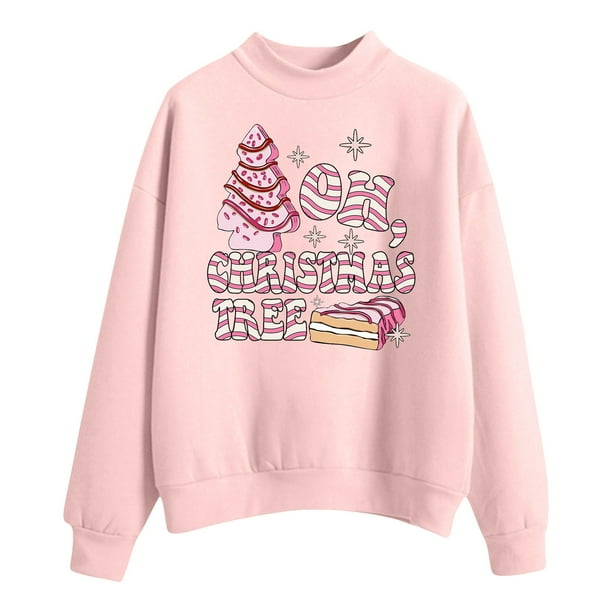 WILLBEST Sudadera Mujer Suéteres Estampados Navideños de Otoño E Invierno para Mujer Chica