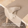 thumbnail image 3 of over&back 18x90 Washed 100% Linen Table Runner - Washable Table Runners for a Custom Home Decor Tablescape - Perfect for Coffee Table, Dinner Table, Living Room, and More - Taupe, 3 of 8