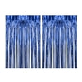 thumbnail image 1 of Abbracc 2 Pcs Rideaux à Franges en Aluminium Décoration pour Célébration Fête Scène Performance Bleu, 1 of 9