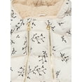 thumbnail image 3 of Jessica Simpson Baby Girls' Print Pram with Fleece Lined Hood, Sizes 0M-12M, 3 of 3