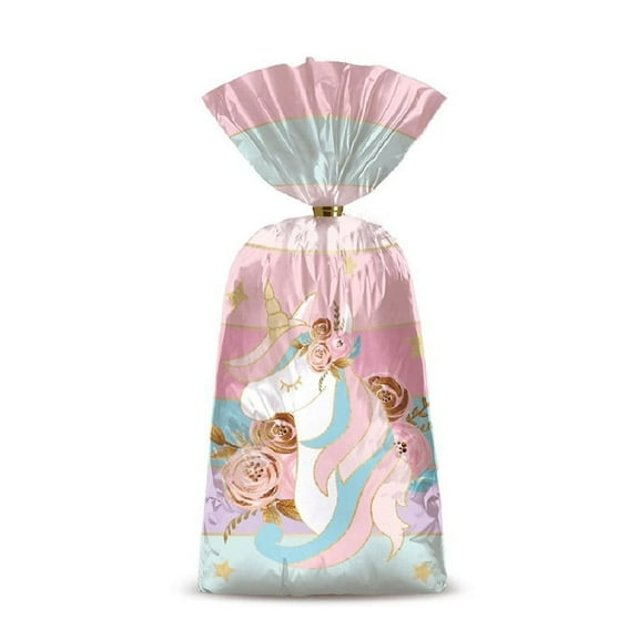 Unicorn Party Favor Bags - 8 Pack 5.9 x 11.4 Inches | Unicorn Birthday Party | Unicorn Theme | Girl's Birthday Party