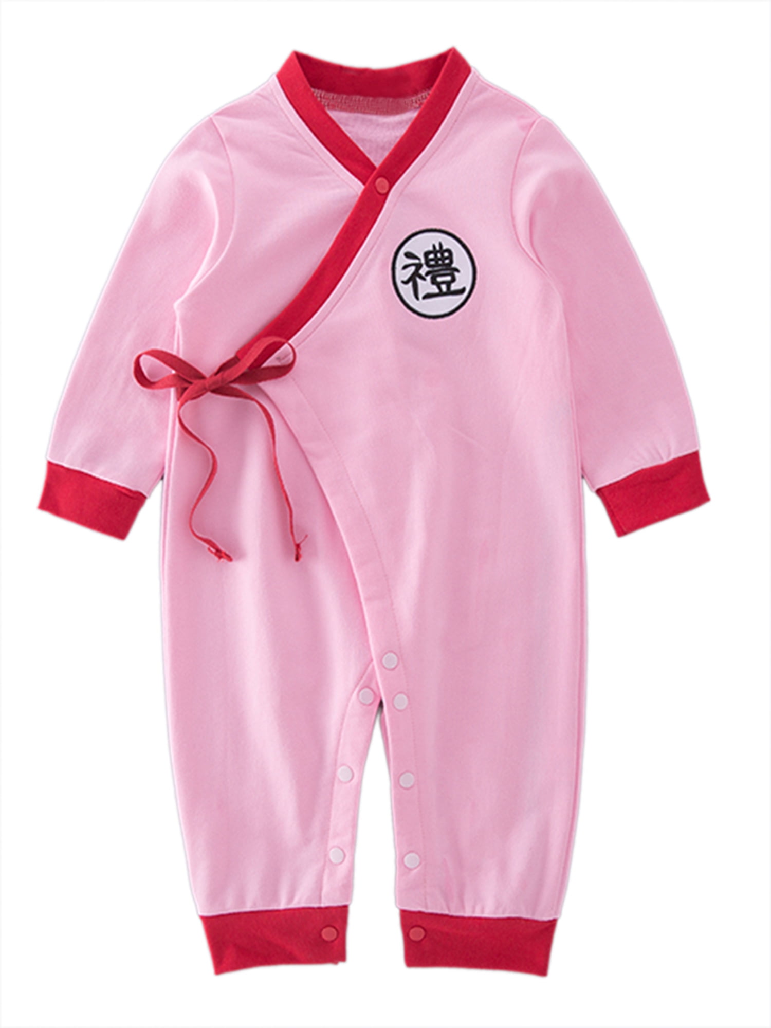 stylesilove Baby Toddler Boys Asian Inspired Long Sleeves Costume Romper