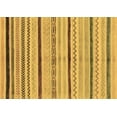 thumbnail image 1 of Ahgly Company Indoor Rectangle Abstract Brown Modern Area Rugs, 5' x 7', 1 of 4