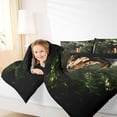 thumbnail image 4 of Castle Fairy Teens Jungle Animal Dino Twin Comforter Sets,Woodland Wildlife Bedding Set, 4 of 8