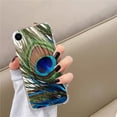 thumbnail image 2 of Peacock Feather Case Compatible with iPhone XR,Unique Trendy Design TPU Bumper Cover Case, 2 of 5