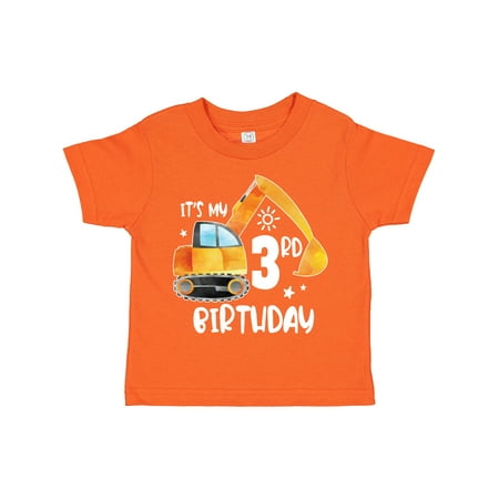 

Inktastic Construction Truck It s My 3rd Birthday Gift Toddler Boy or Toddler Girl T-Shirt