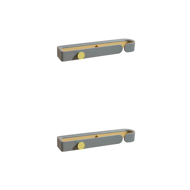 Bearachild Estante para zapatillas de pared autoadhesivo para inodoro, sala de estar, soporte para zapatos, estante de almacenamiento gratuito, Gris 2piezas