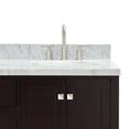 thumbnail image 5 of Ariel Cambridge 67 Inch Double Rectangle Sink Vanity With Carrara White Marble Countertop With 1.5 Edge In Espresso, 5 of 10