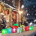 thumbnail image 4 of Cajas de regalo inflables de Navidad Sosation de 9 pies con 9 luces LED, 4 of 7