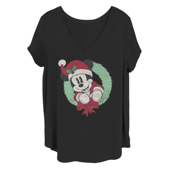 Women's Mickey & Friends Mickey and Friends Retro Wreath Graphic T-Shirt