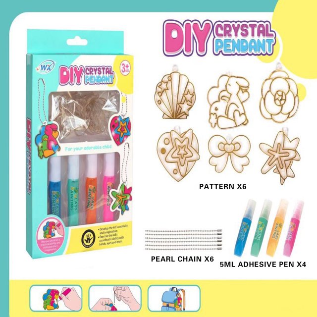 Merry Christmas Cameland DIY Crystal Paint Arts And Crafts Set Three Dimensional Baking Graffiti, Coloring, And Adhesive Painting