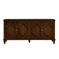 thumbnail image 5 of Hassch Buffet Sideboard with 4 Doors, 65.2" Coffee Bar Cabinet with Adjustable Shelves, Storage Cabinet for Kitchen, Dining Room, Living Room, Walnut, 5 of 10