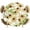 Beige, variant on Sunflowers Round Tablecloth 36-44 Inch Round Fitted Table Cloth with Elastic Edge, Yellow Botanical Floral Green Leaf Waterproof Table Cover Protector for Outdoor Picnic Party Dining