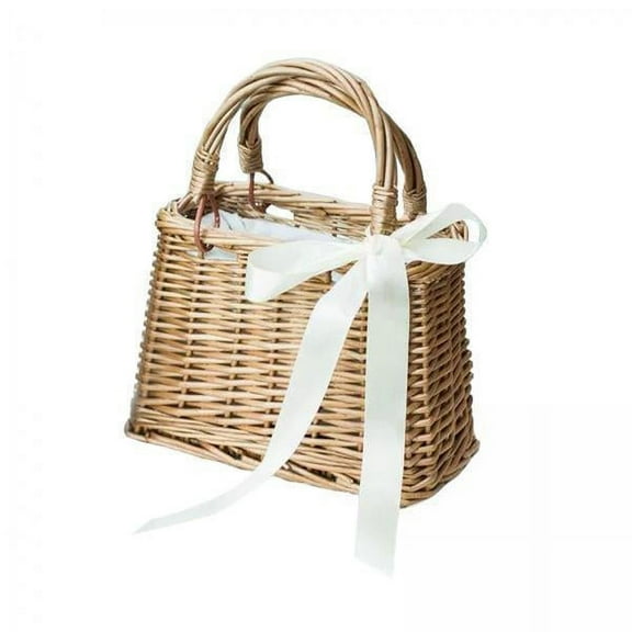 hengtong 4xBeach Bag SRattan Purse Tote Holiday Travel Storage Busket Handbag Rectangle