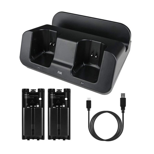 Cateissary Gamepad Base de carga Base de soporte Estación Soporte Controlador USB Reproductor rápido y estable Videojuegos y accesorios Negro