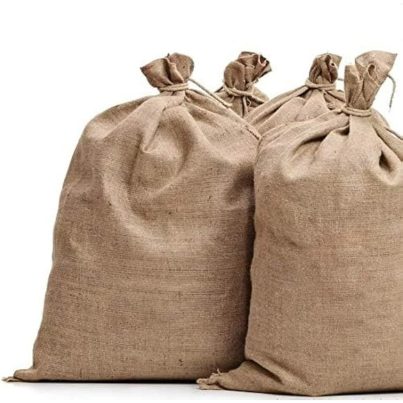 Sandbaggy Burlap Bags for Vegetables & Gardening 22"" X 36""- Burlap Sacks Perfect for Kids - Plant Covers - Holds Up to 50lbs - Food Grade (Pack of 10)