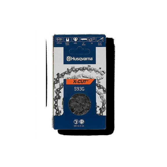 Husqvarna 12" X-CUT S93G, 3/8 Mini Pitch .050 44DL Chainsaw Chain - 591108444