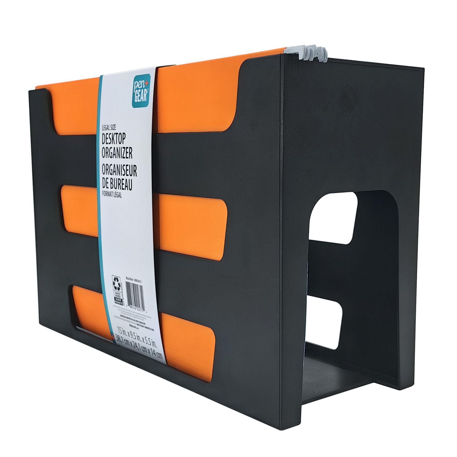 PEN+GEAR DESKTOP ORGANIZER-LEGAL SIZE, 15x9.5x 5.5 inch<br>38.1x24.1x14 cm
