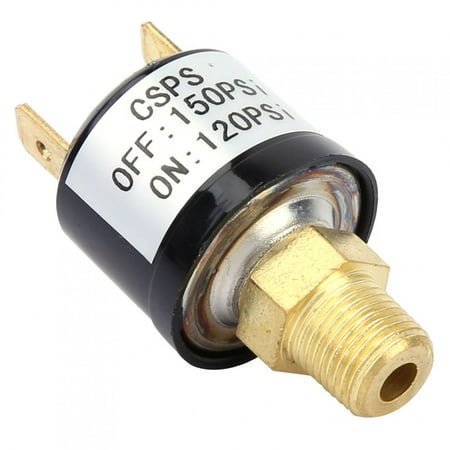 

Pressure Switch Pressure Control Switch Valve 120-150 PSI Stable Easy To Use Durable For Automobile Suspension System Air