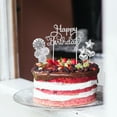 thumbnail image 2 of 2 Pieces Cake Decoration Adornment for Birthday Party Cupcake Silver, 2 of 8