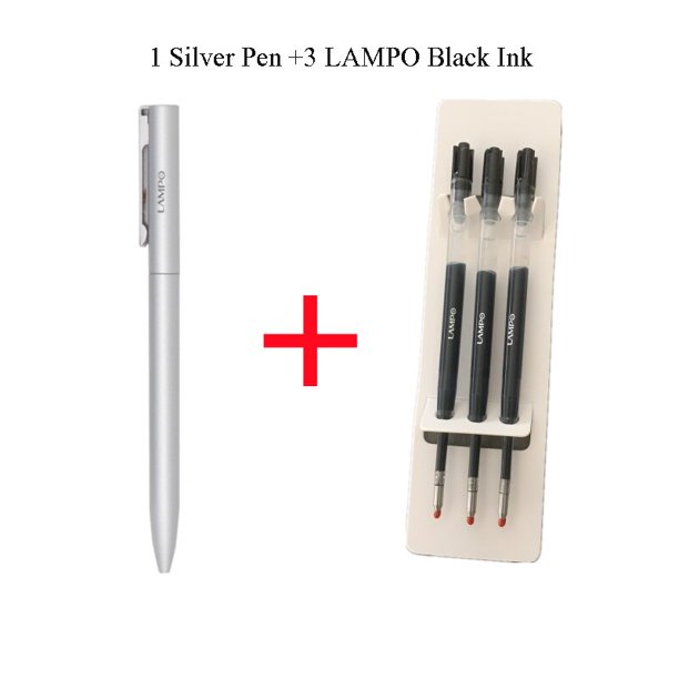 Xiaomi-bolígrafos de Gel LAMPO Mijia de Metal, Caneta de lujo con recarga negra de 0,5 MM, escritura suave, Stylo, escuela, oficina, negocios, papelería