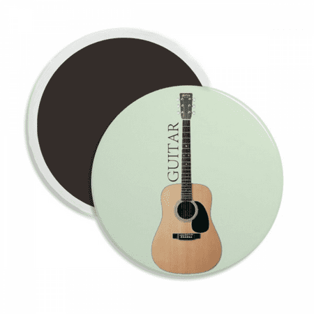 

Guitar Instrument Playing Music Round Ceracs Fridge Magnet Keepsake Decoration