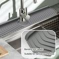 thumbnail image 4 of Riguas Faucet Drain Pad Easy Installation Convenient Silicone Sink Faucet Drip Catcher Tray for Home Kitchen, 4 of 7