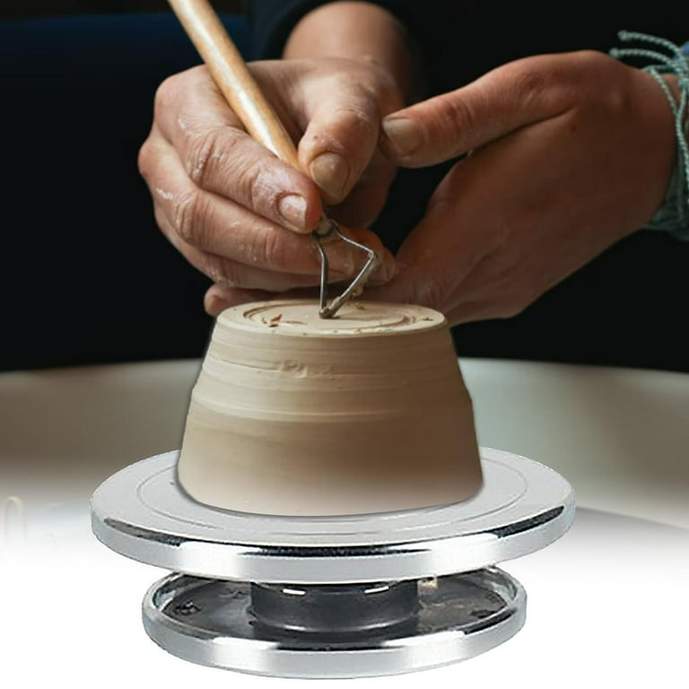 BENTISM Mini Pottery Wheel Machine, 30W Ceramic Wheel Adjustable Speed Clay  Machines, 1.9 2.5 3.9 /5cm 6.3cm 10cm Adjustable Size Ceramic Machine  with 3 Turntables Trays and 16pcs Tools for DIY 
