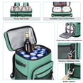 thumbnail image 4 of Mochila aislante impermeable Cooler Hulongo 30 L, color verde, 4 of 7