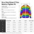 thumbnail image 6 of Fotbe Colorful Glitter Rainbow Men's Women's UPF 50+ Sun Protection Jacket Hooded Cooling Shirt with Pockets Hiking Outdoor Performance-3X-Large, 6 of 8