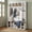 White, variant on Farmhouse 4-in-1 Entryway Hall Tree with 6 Hooks, Versatile Storage Bench with Open Cubbies, Entryway Coat Rack with Adjustable Shelves for Mudroom, Living Room
