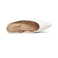 thumbnail image 3 of Dream Pairs Women's Fashion Ballet Flats Dressy Pointed Toe Slingback Flats Shoes DFA2111 WHITE/PU Size 6, 3 of 5