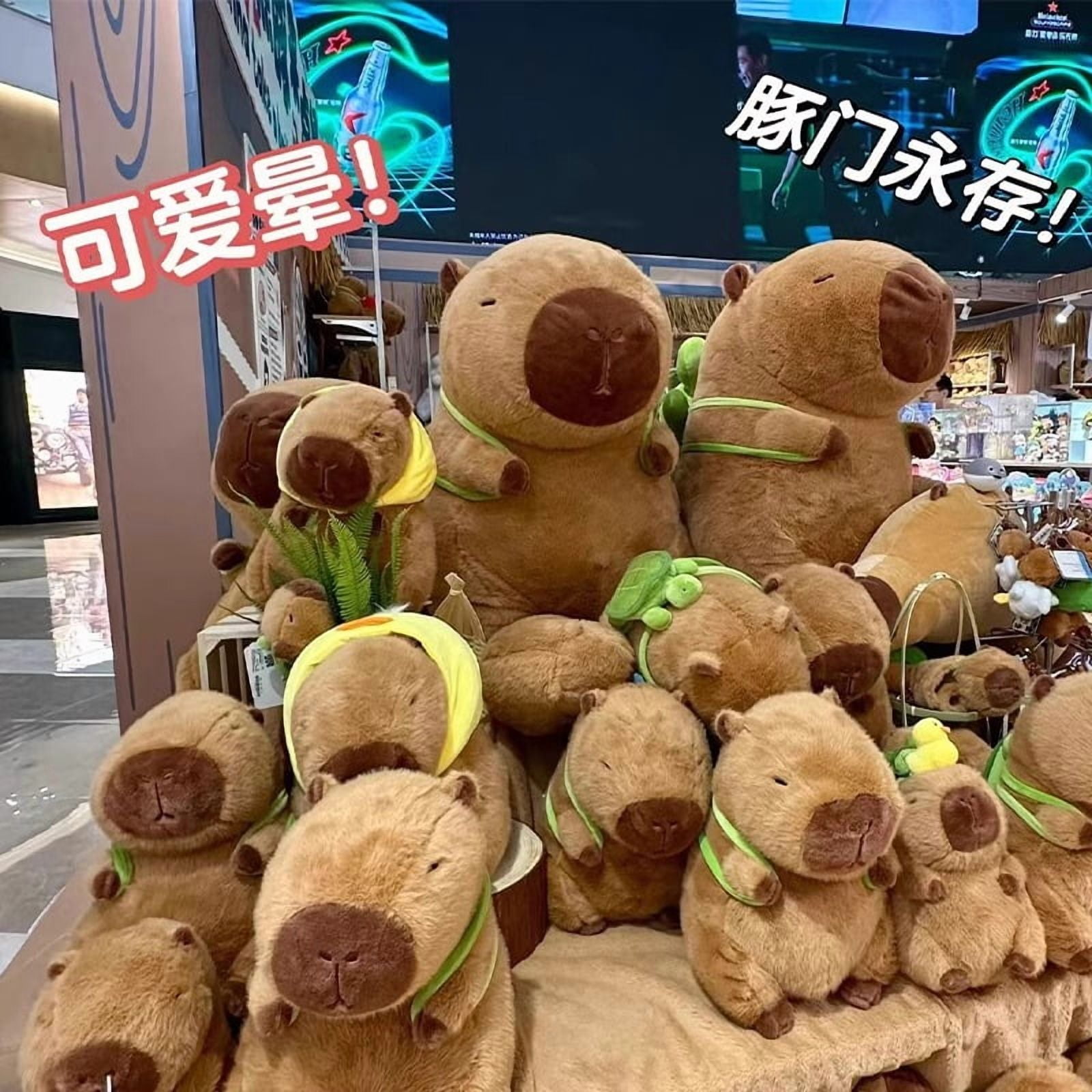 Gclcm Capybara Plush Toy – Soft Hug Doll with Scarf, Gift for Kids