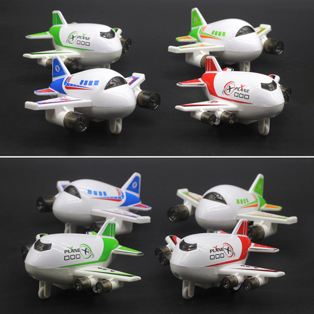 Yesbay Mini Plane Airplane Pull Back Alloy Model Table Decor Kids Toy