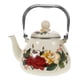 thumbnail image 1 of Tetera de esmalte con diseño floral, tetera decorativa para estufa, 1 of 8