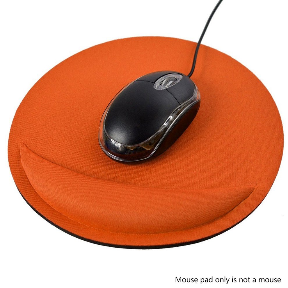 Round Shape Ergonomic Mouse Mat Pad NonSlip Mousepad Computer Pc Wrist