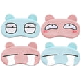 thumbnail image 1 of Bangcool 4PCS Sleeping Mask Cute Cartoon Eye Mask Eye Shade with Ice Pack for Home Travel, 1 of 10