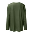 thumbnail image 5 of Womens T Shirts Long Sleeve Crew Neck Solid Color Shirts Basic Tee Tops Blouse, 5 of 5
