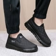 thumbnail image 5 of Xfvqtps Mens Slip on Snow Boots Waterproof Warm Shoes Fleece Lined Winter Casual Comfortable Outdoor Shoes for Fall and Winter Wear Black, 5 of 9