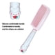 thumbnail image 3 of Peine de dientes, cepillo de pelo rizado para desenredar, pequeño peine portátil para el cuidado del cabello, peine con empuñadura para todos los peinados, 3 of 6