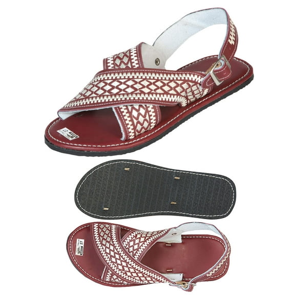 Artisanal Handmade Huarache - 50% leather and 50% Synthetic Grecas - Chedron 603784