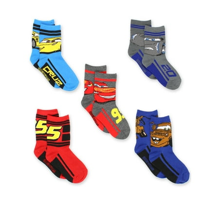 Disney Cars 3 Boys Toddler 5 pack Crew Socks (Best Snow Socks For Cars)