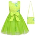 thumbnail image 4 of Disfraz de Cosplay de la película Inside Out 2, disfraz de Anime, Joy Disgust, conjunto de vestido de princesa de malla para niños, ropa para fiesta de Carnaval de Halloween, máscara, 4 of 5