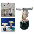 thumbnail image 3 of Bandeja Maquillaje Decorativo Elegant1"x Vanity Mirrored Guo Girl Resina verde1 Gloria Bandeja de tocador, 3 of 9