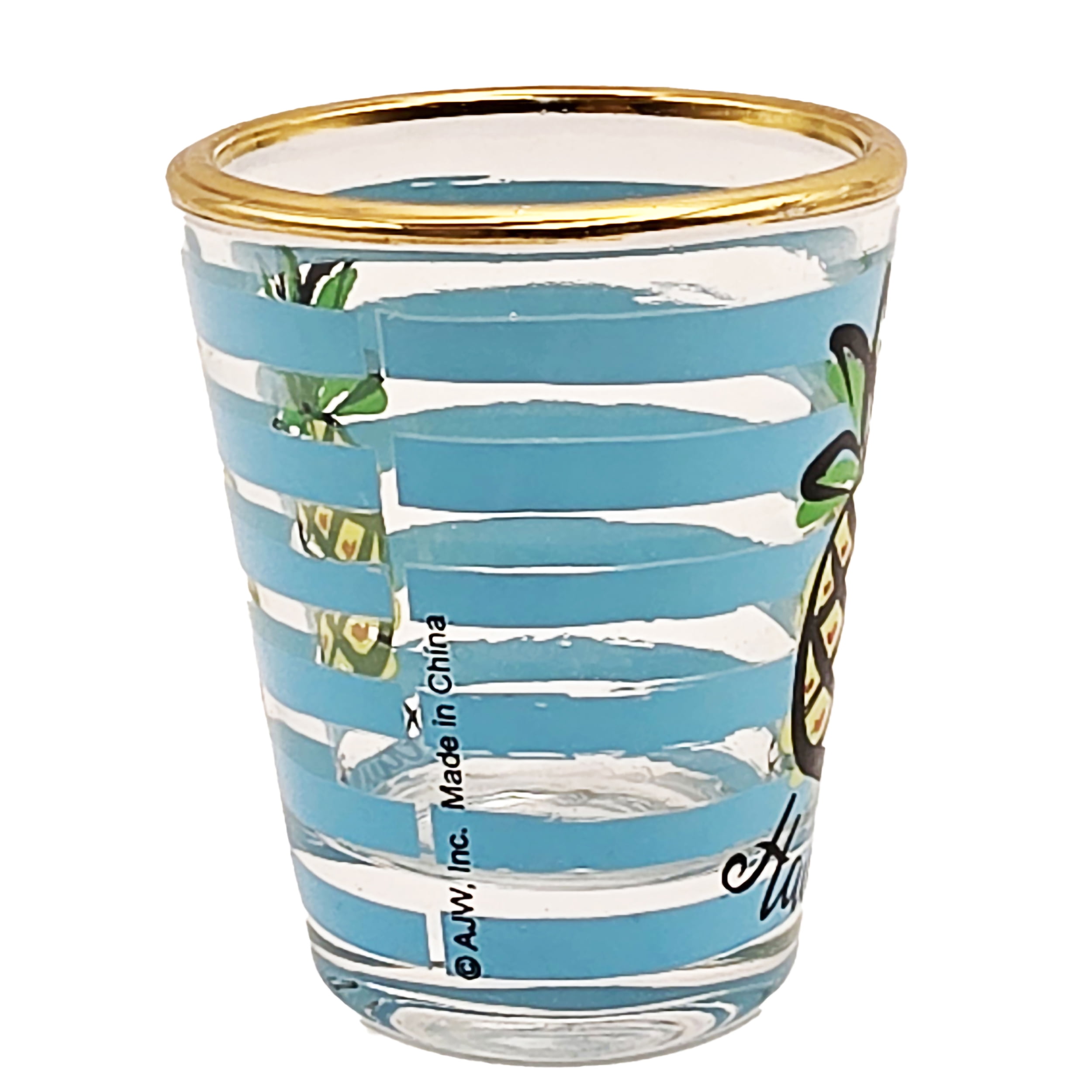 Hi SG 2 Yellow Shot Glass - Collectible Souvenir